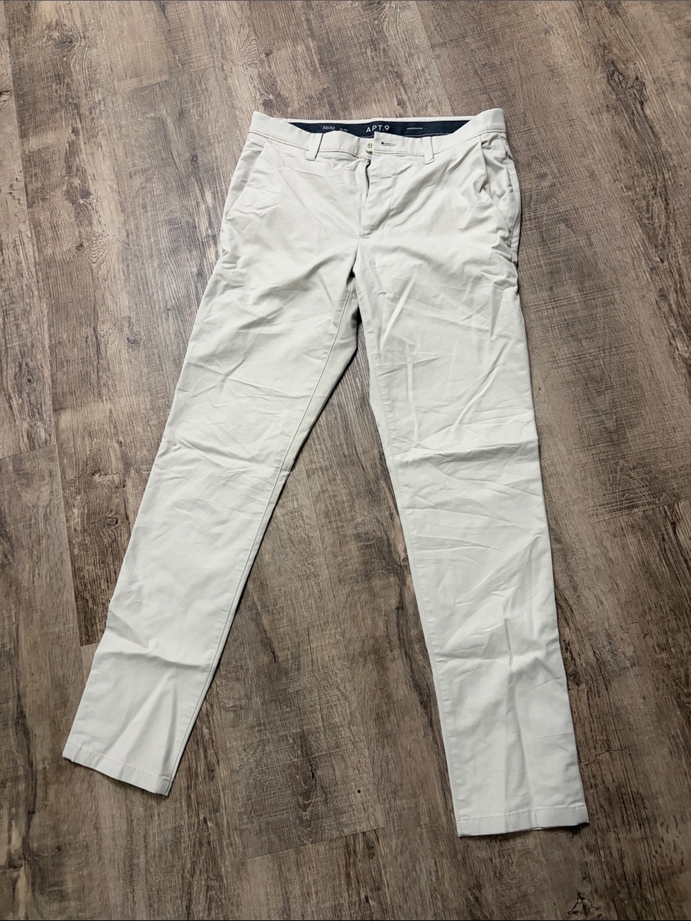 Apt. 9 Men's Light Cream Chino Pants